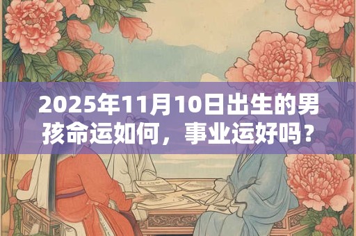 2025年11月10日出生的男孩命运如何，事业运好吗？
