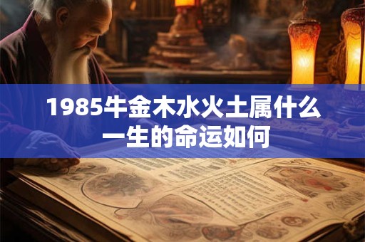1985牛金木水火土属什么 一生的命运如何