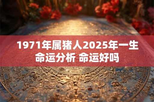 1971年属猪人2025年一生命运分析 命运好吗