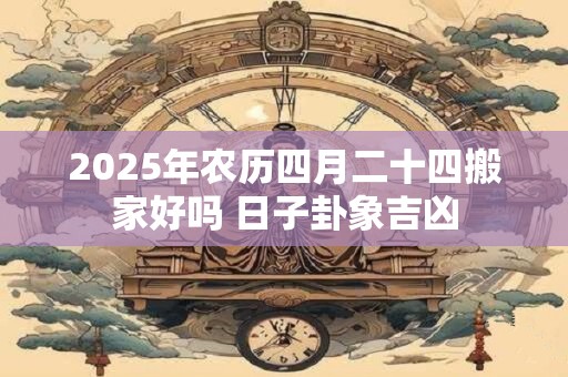 2025年农历四月二十四搬家好吗 日子卦象吉凶