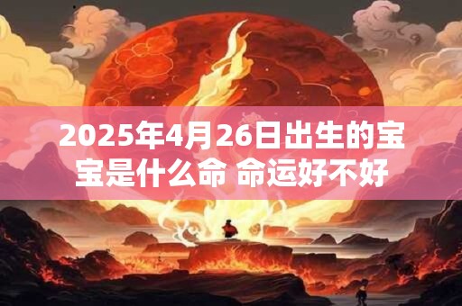2025年4月26日出生的宝宝是什么命 命运好不好 2025年4月26日出生的宝宝是什么命 命运好不好