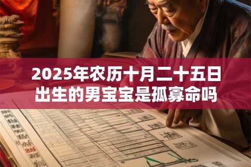 2025年农历十月二十五日出生的男宝宝是孤寡命吗