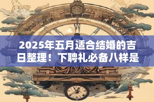 2025年五月适合结婚的吉日整理！下聘礼必备八样是什么？