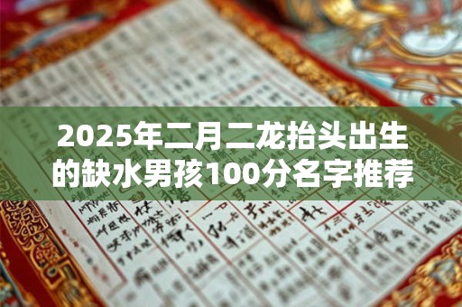 2025年二月二龙抬头出生的缺水男孩100分名字推荐