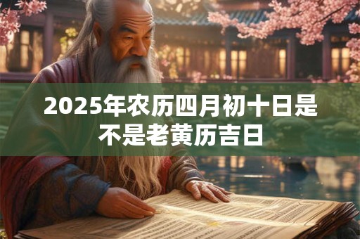 2025年农历四月初十日是不是老黄历吉日