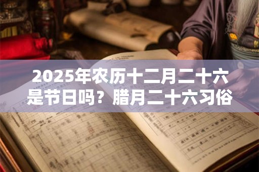 2025年农历十二月二十六是节日吗?腊月二十六习俗 2025年农历十二月二十六是节日吗?腊月二十六习俗