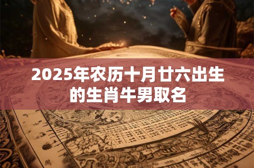 2026年农历十月廿六出生的生肖牛男取名