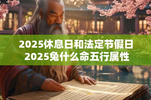 2026休息日和法定节假日 2026兔什么命五行属性 2026休息日和法定节假日 2026兔什么命五行属性