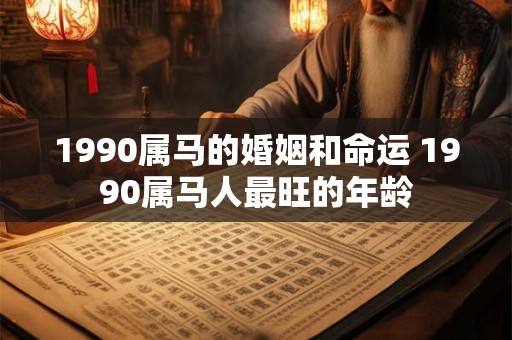 1990属马的婚姻和命运 1990属马人最旺的年龄
