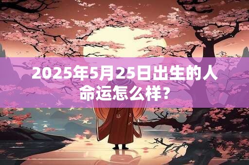 2025年5月25日出生的人命运怎么样？