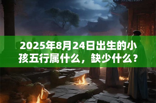 2025年8月24日出生的小孩五行属什么，缺少什么？