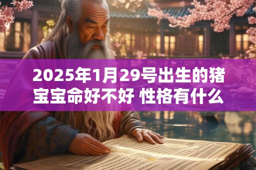 2025年1月29号出生的猪宝宝命好不好 性格有什么特点 2025年1月29号出生的猪宝宝命好不好 性格有什么特点