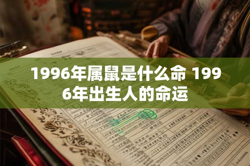1996年属鼠是什么命 1996年出生人的命运