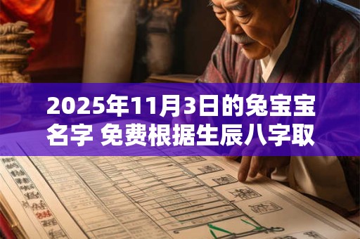 2025年11月3日的兔宝宝名字 免费根据生辰八字取名