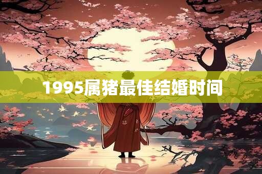 1995属猪最佳结婚时间