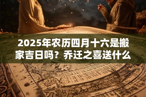 2025年农历四月十六是搬家吉日吗？乔迁之喜送什么礼物好？