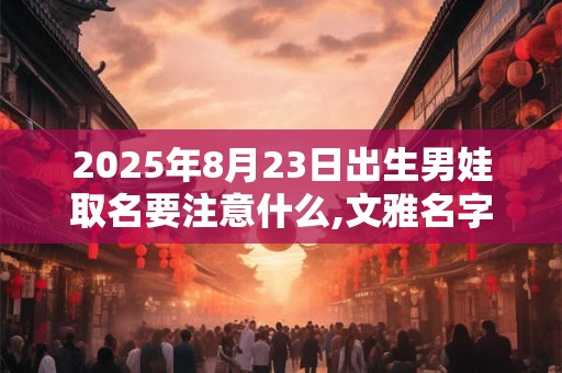 2025年8月23日出生男娃取名要注意什么,文雅名字解析