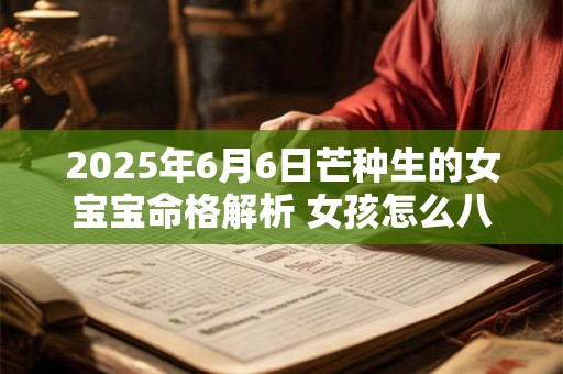 2025年6月6日芒种生的女宝宝命格解析 女孩怎么八字取名
