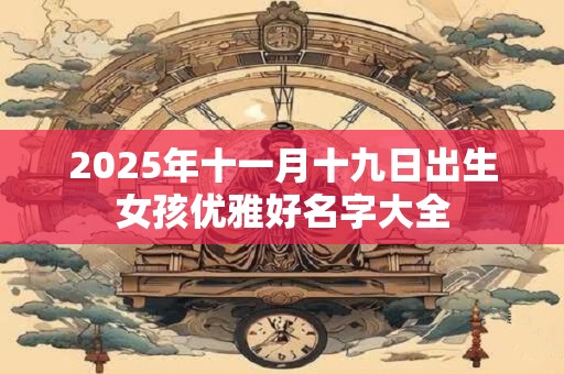 2026年十一月十九日出生女孩优雅好名字大全