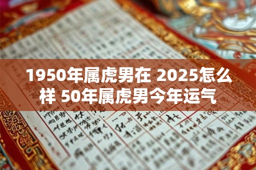 1950年属虎男在 2025怎么样 50年属虎男今年运气 1950年属虎男在 2025怎么样 50年属虎男今年运气