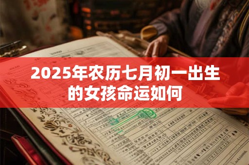 2026年农历七月初一出生的女孩命运如何
