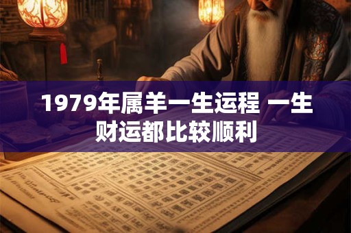 1979年属羊一生运程 一生财运都比较顺利