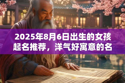 2025年8月6日出生的女孩起名推荐，洋气好寓意的名字
