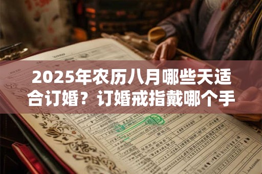 2025年农历八月哪些天适合订婚?订婚戒指戴哪个手指 2025年农历八月哪些天适合订婚?订婚戒指戴哪个手指