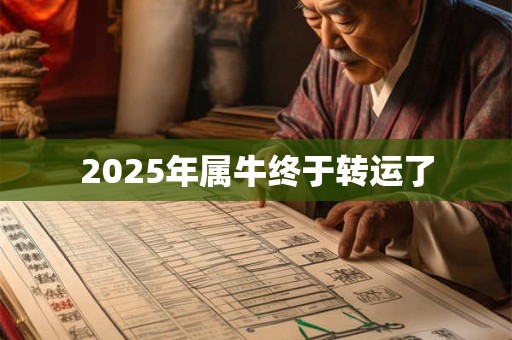 2025年属牛终于转运了 2025年属牛终于转运了