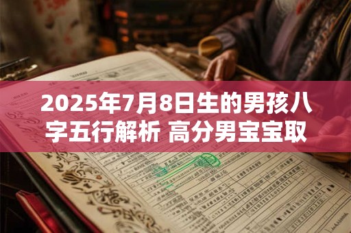 2025年7月8日生的男孩八字五行解析 高分男宝宝取名字