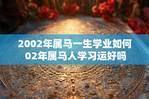 2002年属马一生学业如何 02年属马人学习运好吗