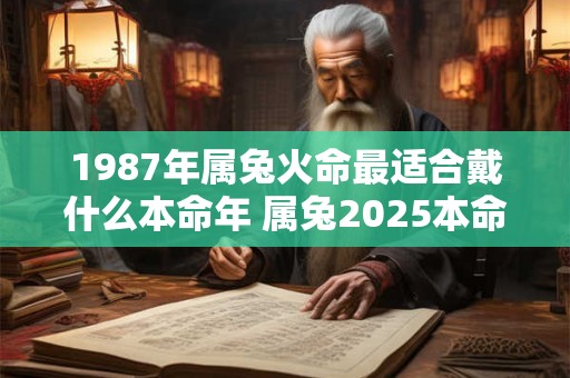 1987年属兔火命最适合戴什么本命年 属兔2025本命年如何化解太岁