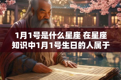 1月1号是什么星座 在星座知识中1月1号生日的人属于哪个星座