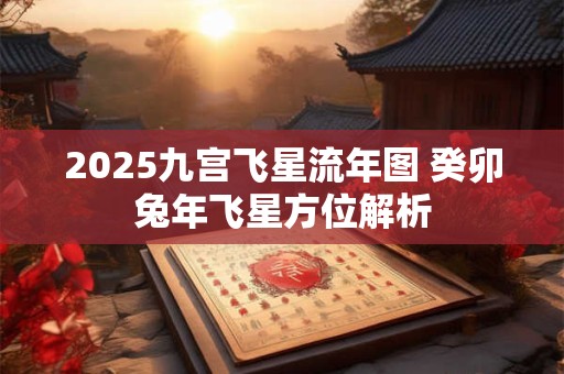 2025九宫飞星流年图 癸卯兔年飞星方位解析