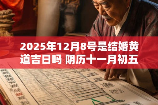 2025年12月8号是结婚黄道吉日吗 阴历十一月初五宜嫁娶吗 2025年12月8号是结婚黄道吉日吗 阴历十一月初五宜嫁娶吗