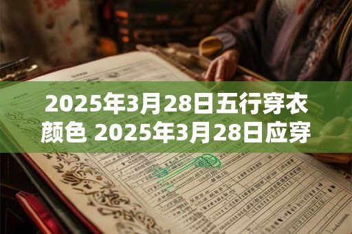 2025年3月28日五行穿衣颜色 2025年3月28日应穿什么五行颜色