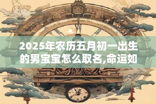 2025年农历五月初一出生的男宝宝怎么取名,命运如何