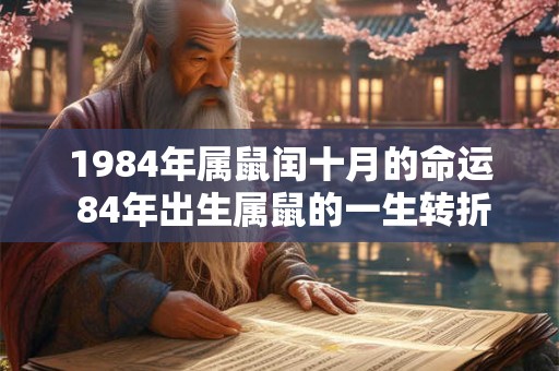 1984年属鼠闰十月的命运 84年出生属鼠的一生转折点