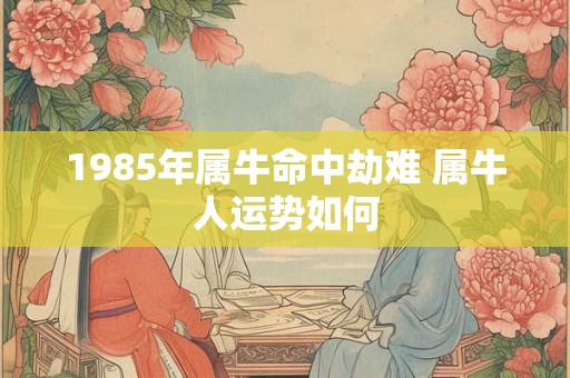1985年属牛命中劫难 属牛人运势如何