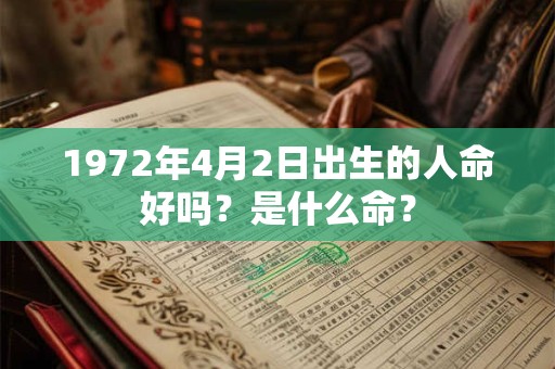 1972年4月2日出生的人命好吗？是什么命？