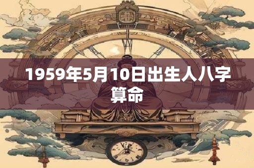 1959年5月10日出生人八字算命 1959年5月10日出生人八字算命