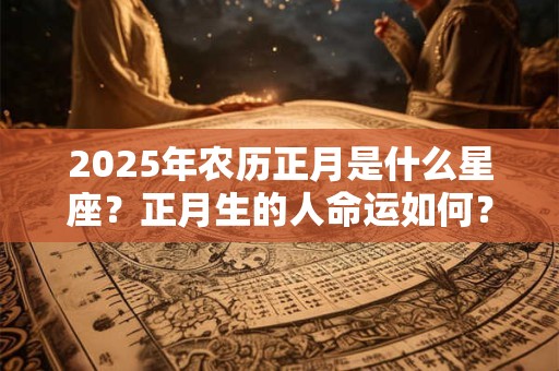 2026年农历正月是什么星座？正月生的人命运如何？