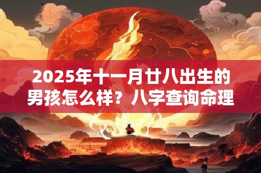 2025年十一月廿八出生的男孩怎么样？八字查询命理