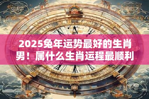 2026兔年运势最好的生肖男！属什么生肖运程最顺利