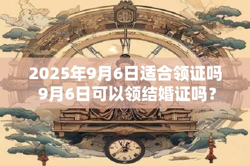 2025年9月6日适合领证吗 9月6日可以领结婚证吗？