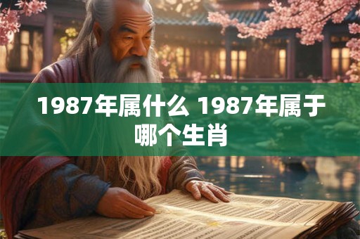 1987年属什么 1987年属于哪个生肖