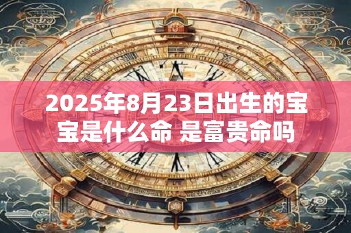 2025年8月23日出生的宝宝是什么命 是富贵命吗