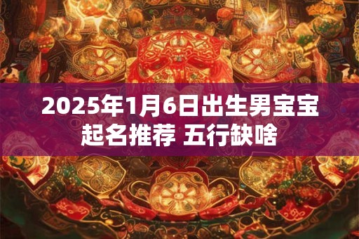 2025年1月6日出生男宝宝起名推荐 五行缺啥
