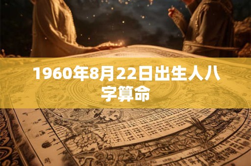 1960年8月22日出生人八字算命