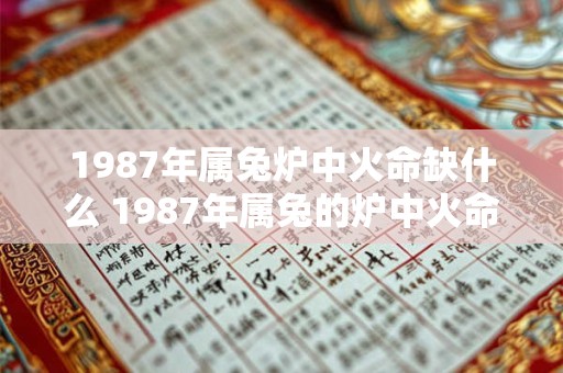 1987年属兔炉中火命缺什么 1987年属兔的炉中火命缺少什么